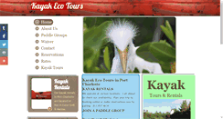 Desktop Screenshot of kayakecotours.com